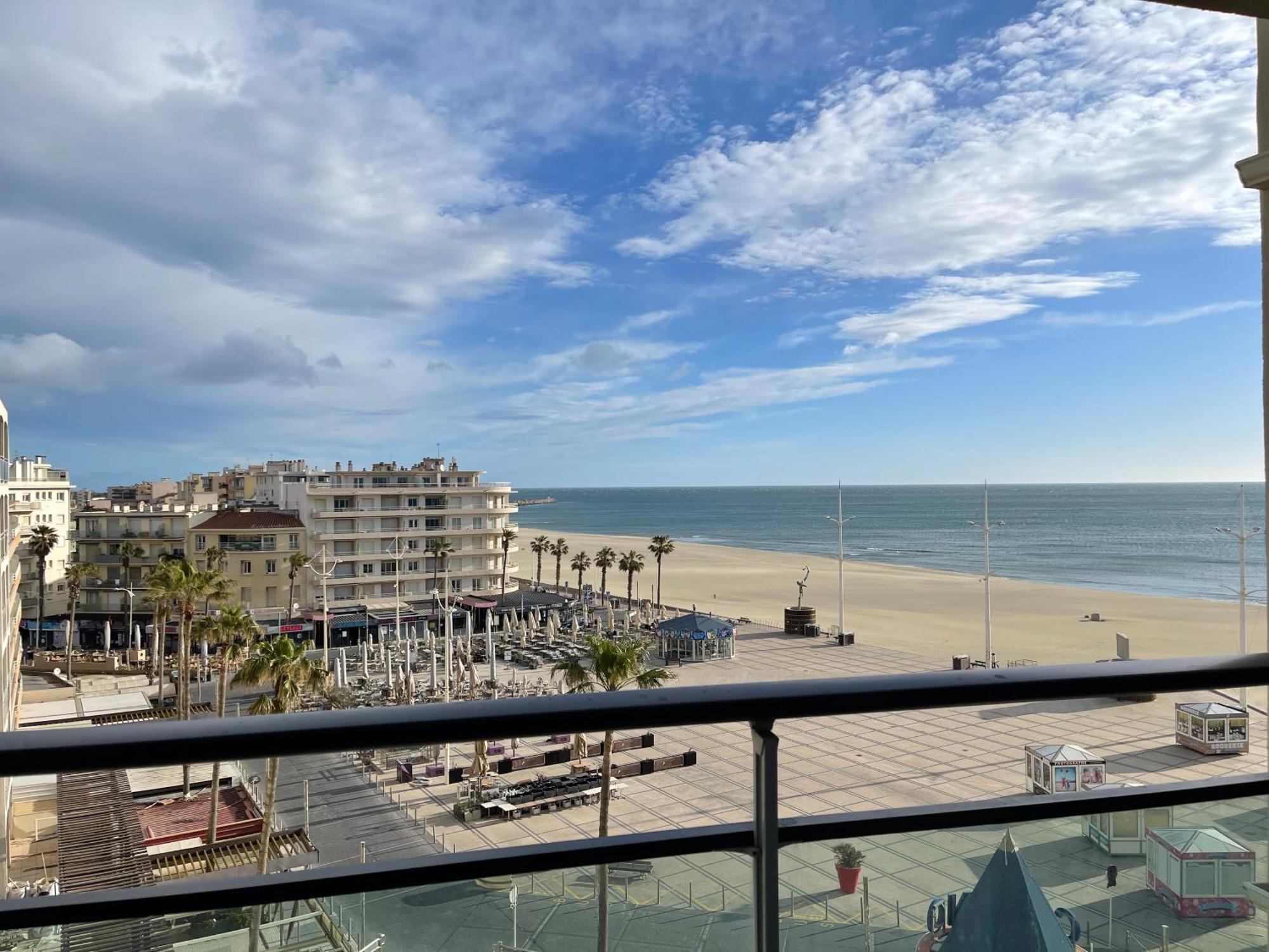 T2 Vue Mer Canet Plage - Le Petit Paradis Экстерьер фото