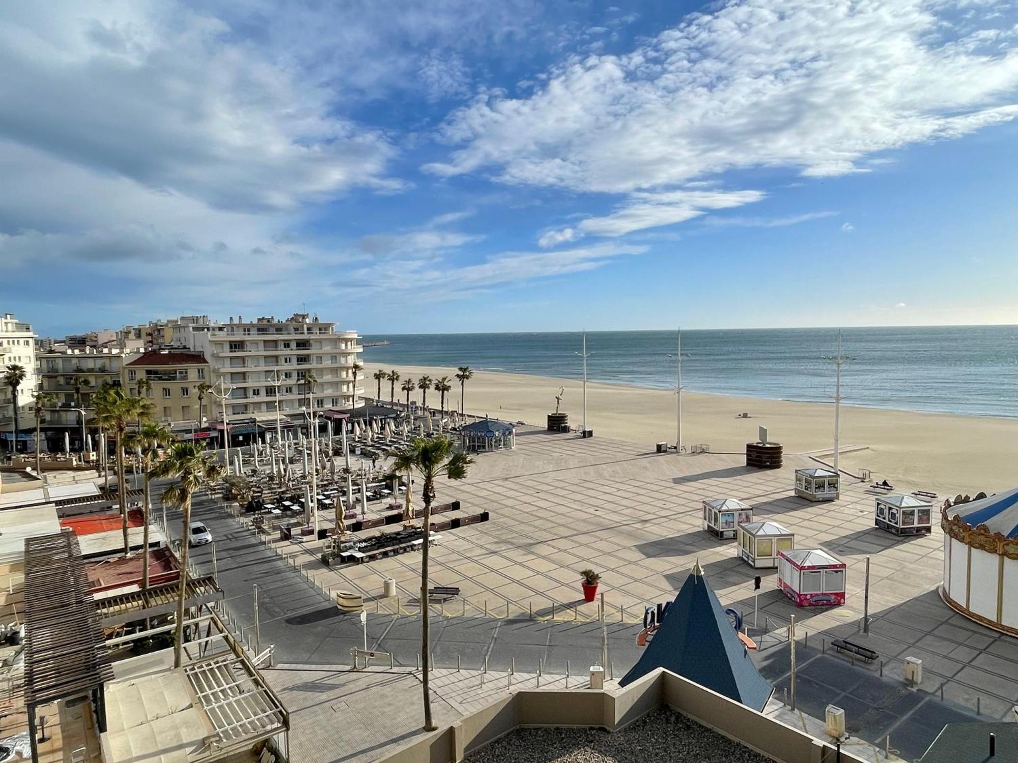 T2 Vue Mer Canet Plage - Le Petit Paradis Экстерьер фото
